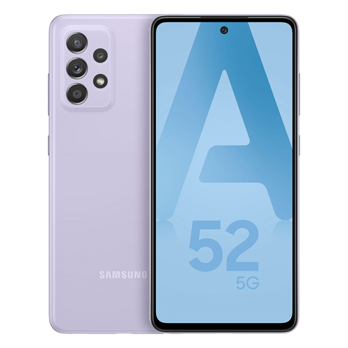 Galaxy A52 5G (mono sim) 256 Go violet reconditionné Reconditionné - 179,90 € Galaxy A52 5G (mono sim) 256 Go violet reconditionné Reconditionné reconditionné disponible sur Recommerce