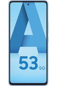 Galaxy A53 5G - 5G smartphone - double SIM - RAM 6 Go / Mémoire interne 128 Go - microSD slot - OLED display - 6.5" - 2400 x 1080 pixels (120 Hz) Très bon état Samsung reconditionné disponible sur Darty