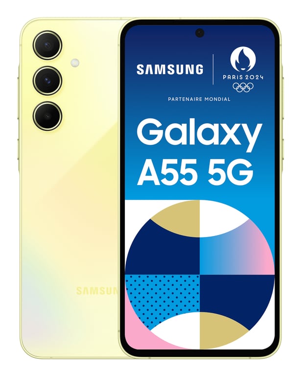 Galaxy A55 (5G) 128 Go, Lime, Débloqué - Bon état Bon état Samsung reconditionné disponible sur Pixmania