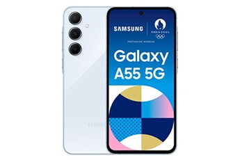 Galaxy A55 5G 128Go Bleu Ciel État correct Samsung reconditionné disponible sur Darty