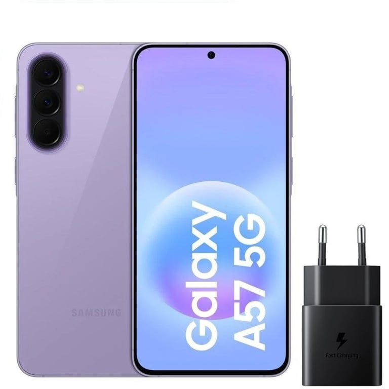 Galaxy A57 (5G) 128 Go, Lavande + Chargeur [Version Internationale] - Excellent état Parfait état Samsung reconditionné disponible sur Pixmania | Dero