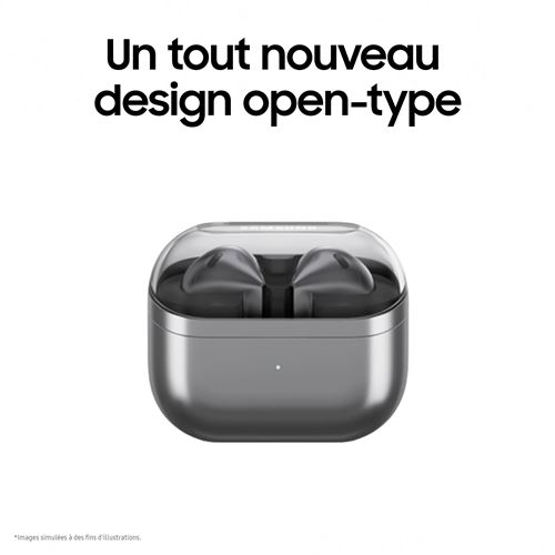 Galaxy Buds3 - Ecouteurs sans fil Samsung Bluetooth avec réduction active du bruit, Gris - Très bon état Très bon état Samsung reconditionné photo 2 | Dero
