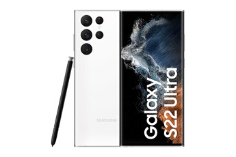 Galaxy S22 Ultra SM-S908B 17,3 cm (6.8") Double SIM Android 12 5G USB Type-C 8 Go 128 Go 5000 mAh Blanc Très bon état reconditionné disponible sur Darty