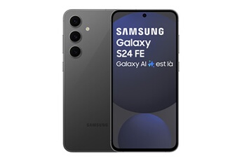 Galaxy S24 FE 5G 128 Go Graphite Bon état Samsung reconditionné disponible sur Darty