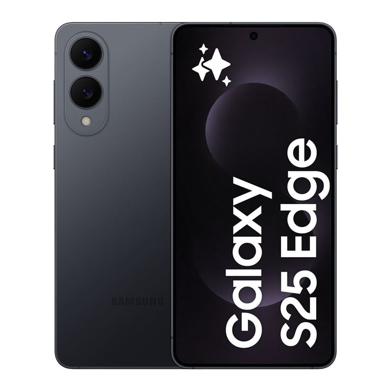 Galaxy S25 Edge (5G) 256 Go, Titane Noir - Excellent état Parfait état Samsung reconditionné disponible sur Pixmania