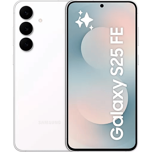 Galaxy S25 FE (5G) 256 Go, Blanc - Excellent état Parfait état Samsung reconditionné disponible sur Pixmania