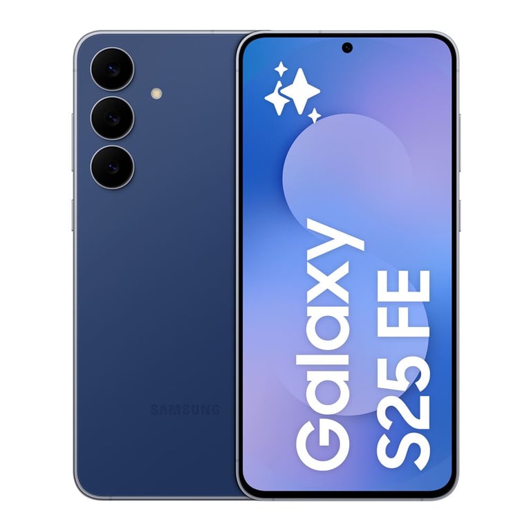 Galaxy S25 FE (5G) 256 Go, Bleu Nuit - Excellent état Parfait état Samsung reconditionné disponible sur Pixmania