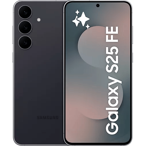 Galaxy S25 FE (5G) 512 Go, Noir Absolu - Excellent état Parfait état Samsung reconditionné disponible sur Pixmania