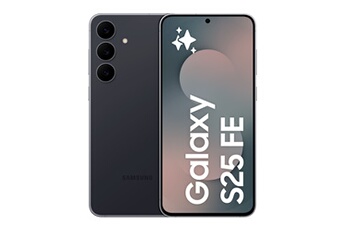 Galaxy S25 FE 6,7" 5G Nano SIM 256 Go Noir absolu Bon état reconditionné disponible sur Darty