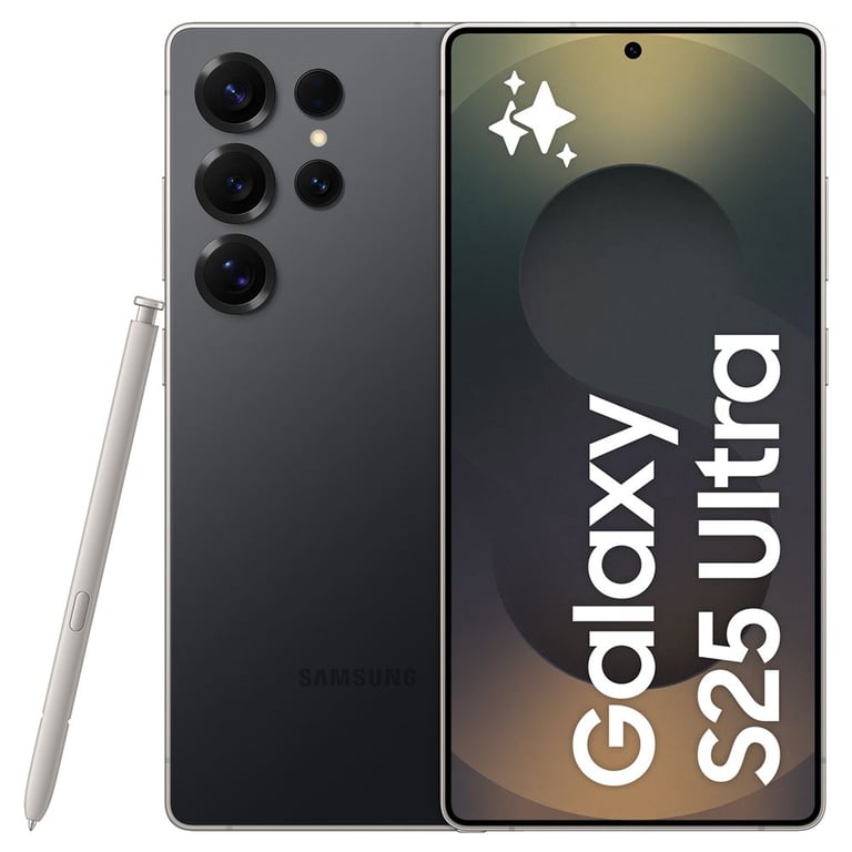 Galaxy S25 Ultra (5G) 256 Go, Titane Noir - Bon état Bon état Samsung reconditionné disponible sur Pixmania