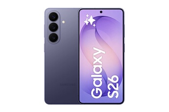 Galaxy S26 256 Go Violet Bon état Samsung reconditionné disponible sur Darty