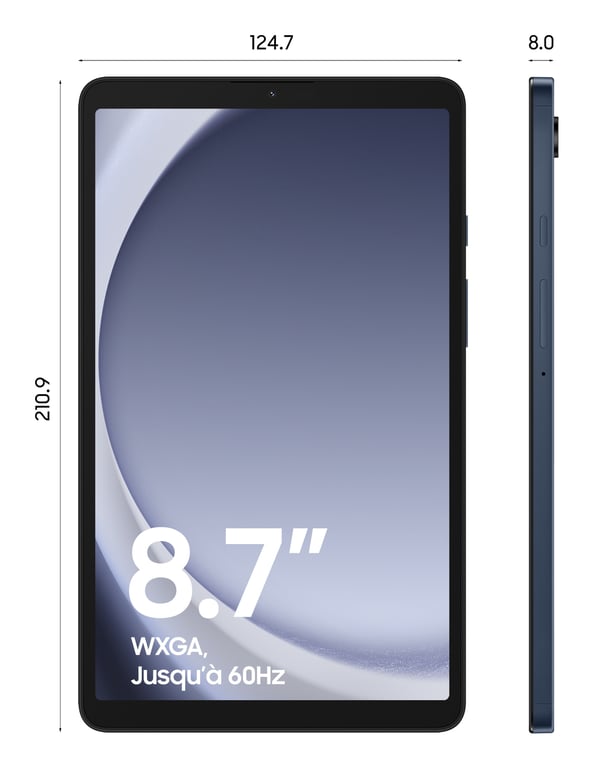 Voir photo 3 de Galaxy Tab A9 (8.7'') Wifi 128Go, Bleu - Excellent état | Dero Galaxy Tab A9 (8.7'') Wifi 128Go, Bleu - Excellent état Parfait état Samsung reconditionné photo 3 | Dero