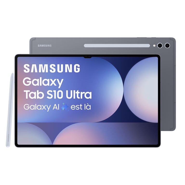 Galaxy Tab S10 Ultra WIFI (14,6'') 256 Go, Gris, S pen inclus - Très bon état Très bon état Samsung reconditionné disponible sur Pixmania