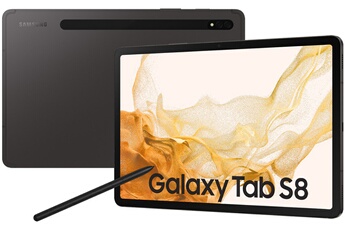 GALAXY TAB S8 WIFI 128GO ANTHRACITE S PEN INCLUS Très bon état Samsung reconditionné disponible sur Darty