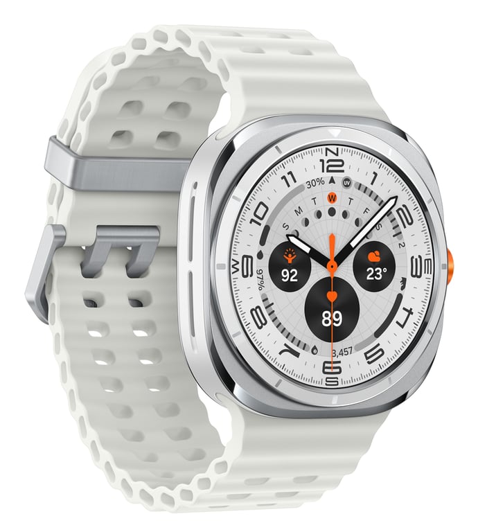 Galaxy Watch Ultra Wifi + 4G (2024), Boitier de 47 mm, Blanc - Excellent état Parfait état Samsung reconditionné photo 2 | Dero