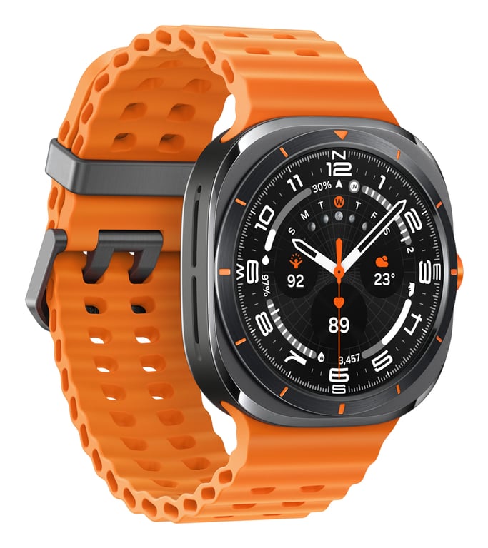 Galaxy Watch Ultra, Wifi + 4G (2024), Boitier de 47 mm, Gris Titane - Excellent état Parfait état Samsung reconditionné photo 2 | Dero