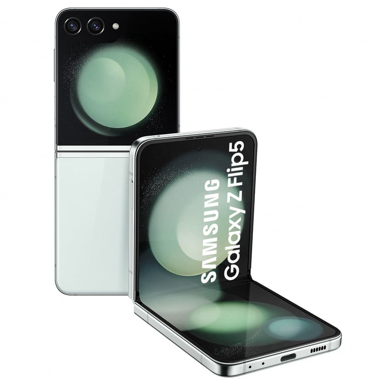 Galaxy Z Flip5 (5G) 256 Go, Vert d'eau - Très bon état Très bon état - 412,00 € Galaxy Z Flip5 (5G) 256 Go, Vert d'eau - Très bon état Très bon état Samsung reconditionné disponible sur Pixmania