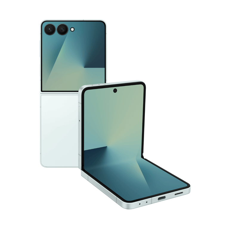 Galaxy Z Flip7 (5G) 256 Go, Vert menthe - Bon état Bon état Samsung reconditionné disponible sur Pixmania