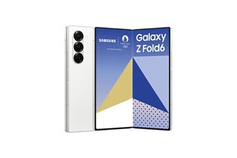 Galaxy Z Fold6 - Online Exclusive - 5G smartphone - double SIM - RAM 12 Go / Mémoire interne 512 Go - OLED display - 7.6" - 7.6" - 2160 x 1856 pixels État correct Samsung reconditionné disponible sur Darty