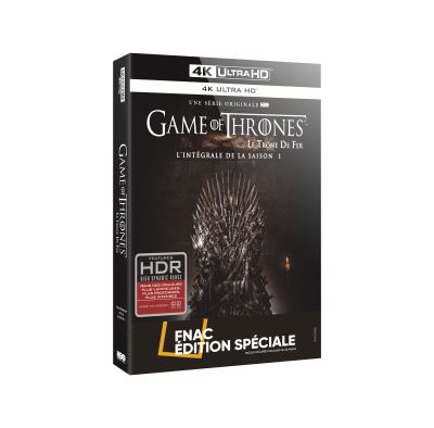 Game of Thrones Saison 1 Edition spéciale Fnac Blu-ray 4K Ultra HD État correct - 25,97 € Game of Thrones Saison 1 Edition spéciale Fnac Blu-ray 4K Ultra HD État correct reconditionné disponible sur Fnac
