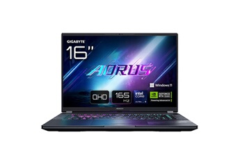 gaming AORUS ELITE 16 BWHC3FRC65SP 16" WQXGA 165 Hz Intel Core Ultra 9 32 Go RAM 2 To SSD Nvidia GeForce RTX 5070 Gris État correct Gigabyte reconditionné disponible sur Darty