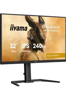 Gaming G-Master Gold Phoenix GB3290QSU-B1 31,5"" 240 Hz QHD Noir mat Bon état Iiyama reconditionné disponible sur Darty