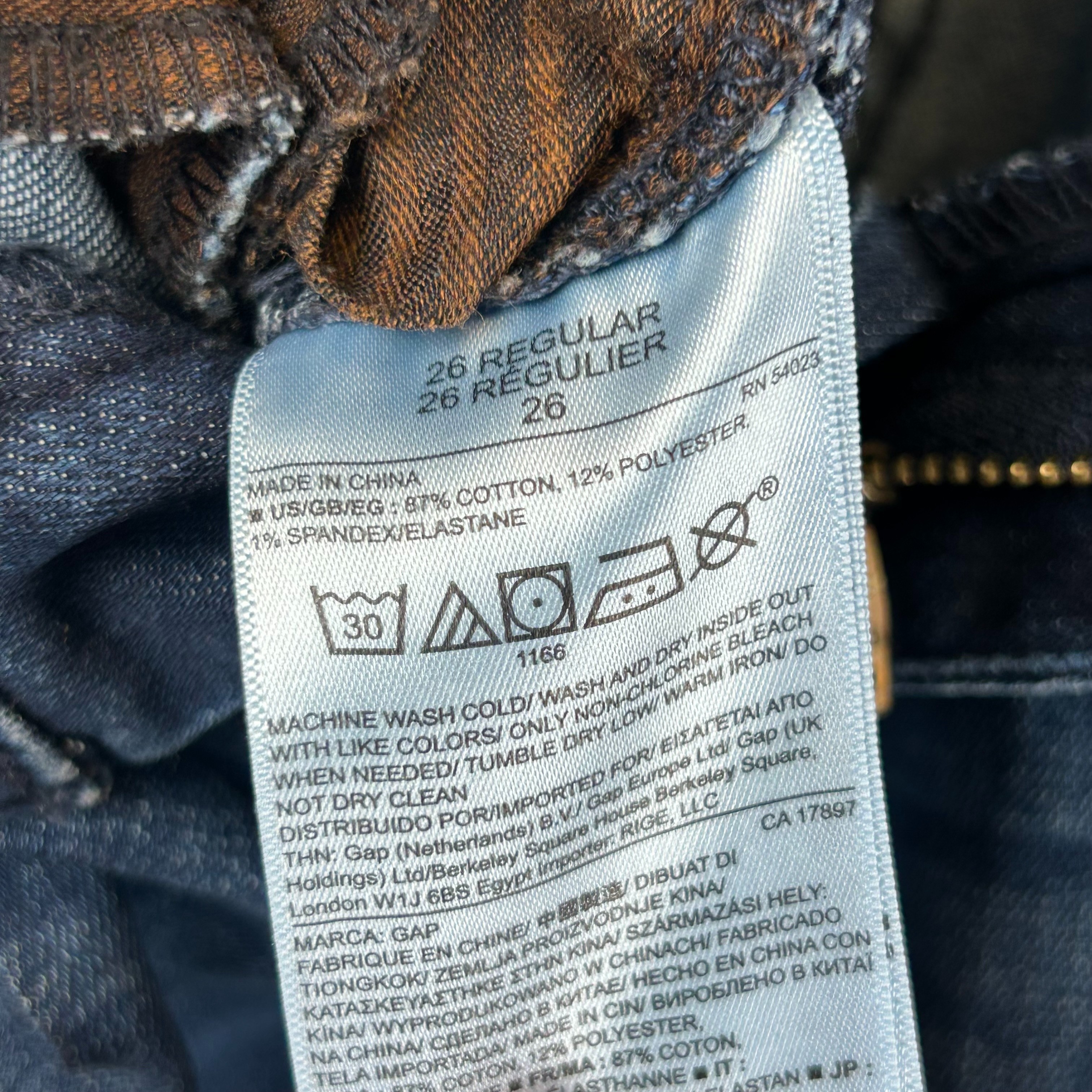 Voir photo 5 de Gap - pantalon en jeans bleu en coton - Taille 36( estimé) Gap - pantalon en jeans bleu en coton - Taille 36( estimé) Très bon état reconditionné photo 5
