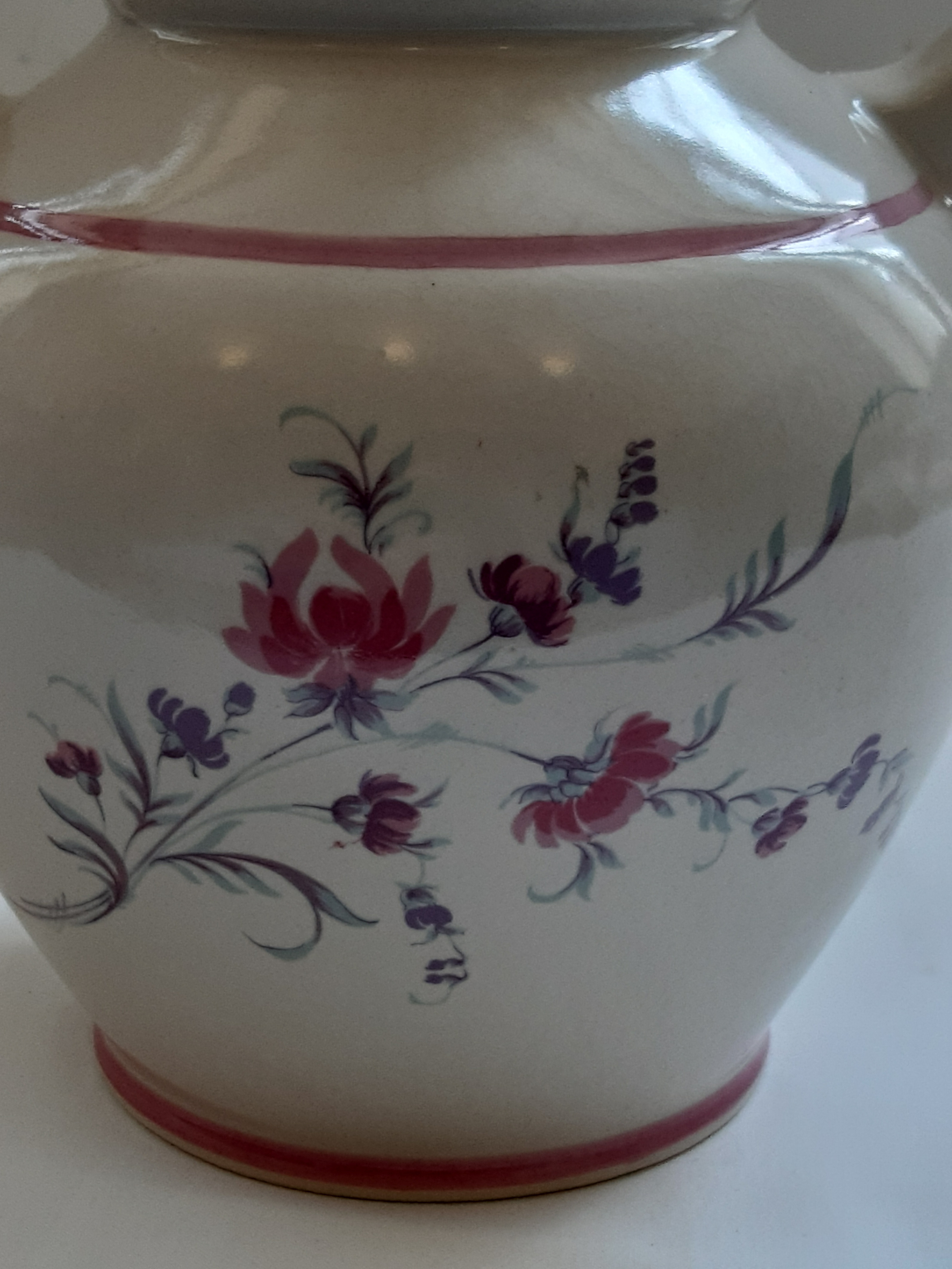 Voir photo 3 de Gargoulette, cruche en faience signé, Grespots Digoin, Made in France, vintage Gargoulette, cruche en faience signé, Grespots Digoin, Made in France, vintage Très bon état reconditionné photo 3