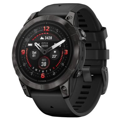 Garmin Epix Pro (Gen 2) Sapphire 47mm noir/gris charbon Titan QuickFit-Bracelet en silicone (010-02803-11) - très bon état Reconditionné - 419,00 € Garmin Epix Pro (Gen 2) Sapphire 47mm noir/gris charbon Titan QuickFit-Bracelet en silicone (010-02803-11) - très bon état Reconditionné Garmin reconditionné disponible sur As Good As New