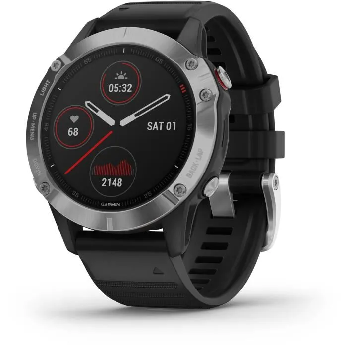 Garmin fenix 6 - Montre GPS multisports haut de gamme - Silver avec bracelet noir Reconditionné - 274,55 € Garmin fenix 6 - Montre GPS multisports haut de gamme - Silver avec bracelet noir Reconditionné Garmin reconditionné disponible sur Cdiscount Seconde Vie