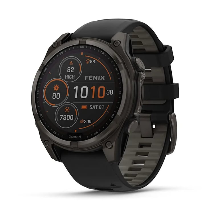 Garmin fenix 8 3,3 cm (1.3 ) 47 mm Numérique 260 x 260 pixels Écran tactile Titane Wifi GPS (satellite) - Excellent état Parfait état Garmin reconditionné disponible sur Pixmania