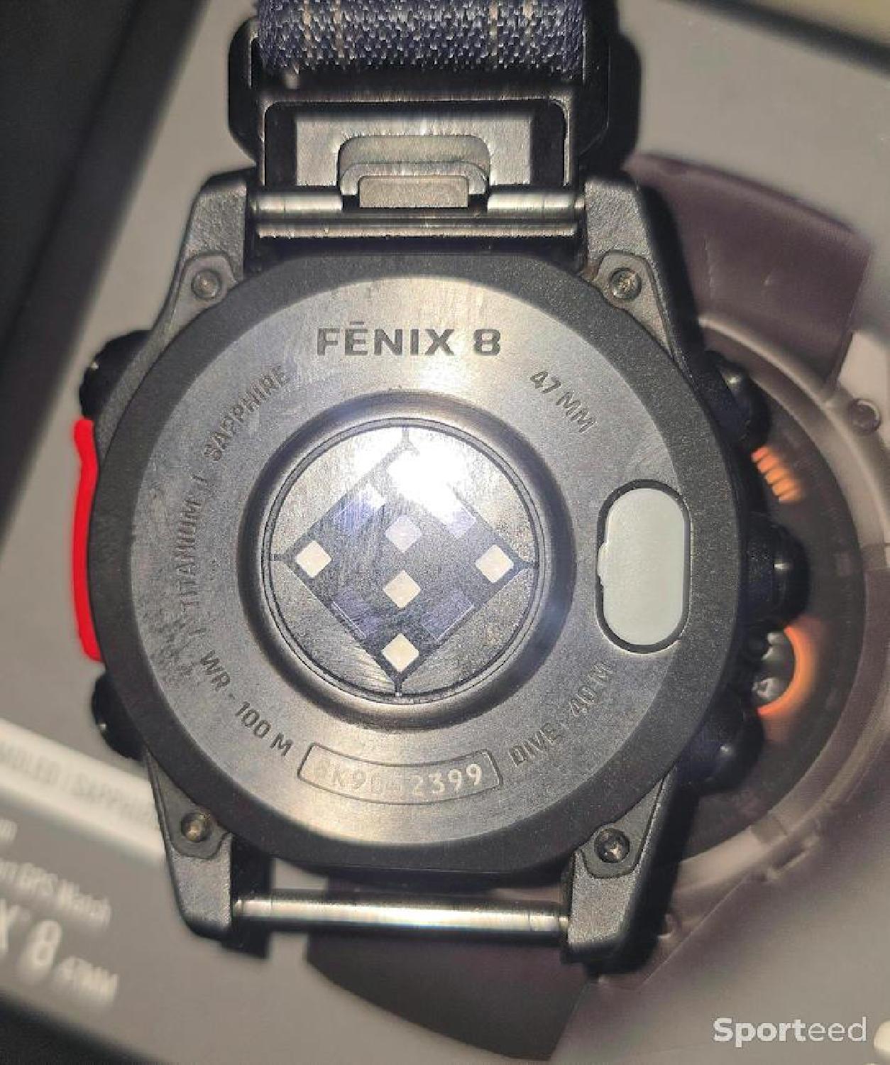 Garmin Fenix 8 Sapphire AMOLED 47mm, état neuf Très bon état - 670,00 € Garmin Fenix 8 Sapphire AMOLED 47mm, état neuf Très bon état Garmin reconditionné disponible sur Sporteed