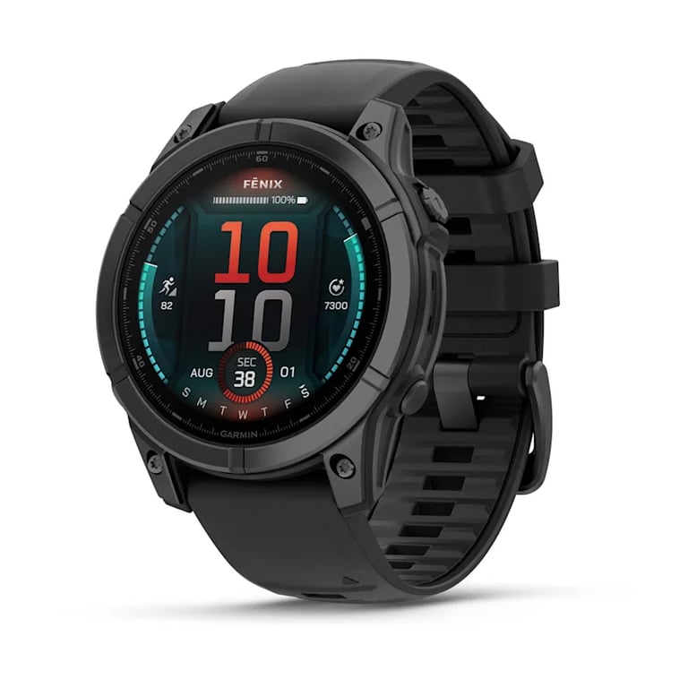 Garmin Fenix E 3,3 cm (1.3 ) AMOLED 47 mm Numérique 416 x 416 pixels Écran tactile Noir Wifi GPS (satellite) - Excellent état Parfait état Garmin reconditionné disponible sur Pixmania
