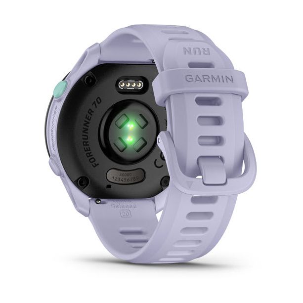 Voir photo 3 de Garmin Forerunner 70 Montre connectée GPS AMOLED 1,2 Cool Lavender Noir capteur fréquence cardiaque et SpO2 - Excellent état | Dero Garmin Forerunner 70 Montre connectée GPS AMOLED 1,2 Cool Lavender Noir capteur fréquence cardiaque et SpO2 - Excellent état Parfait état Garmin reconditionné photo 3 | Dero
