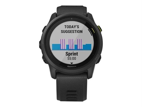 Garmin Forerunner 745 - Noir - montre de sport avec bande - silicone - noir - taille du poignet : 126-216 mm - affichage 1.2" - Bluetooth, Wi-Fi, NFC, ANT+ - 47 g État correct Garmin reconditionné disponible sur Fnac