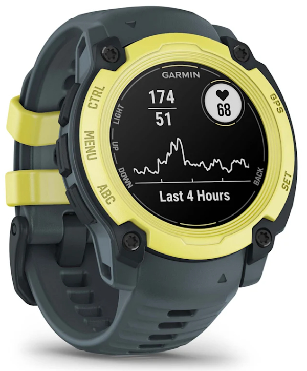 Garmin Instinct E 2,18 cm (0.86 ) MIP 40 mm Numérique 166 x 166 pixels Gris, Citron vert GPS (satellite) - Excellent état Parfait état Garmin reconditionné disponible sur Pixmania