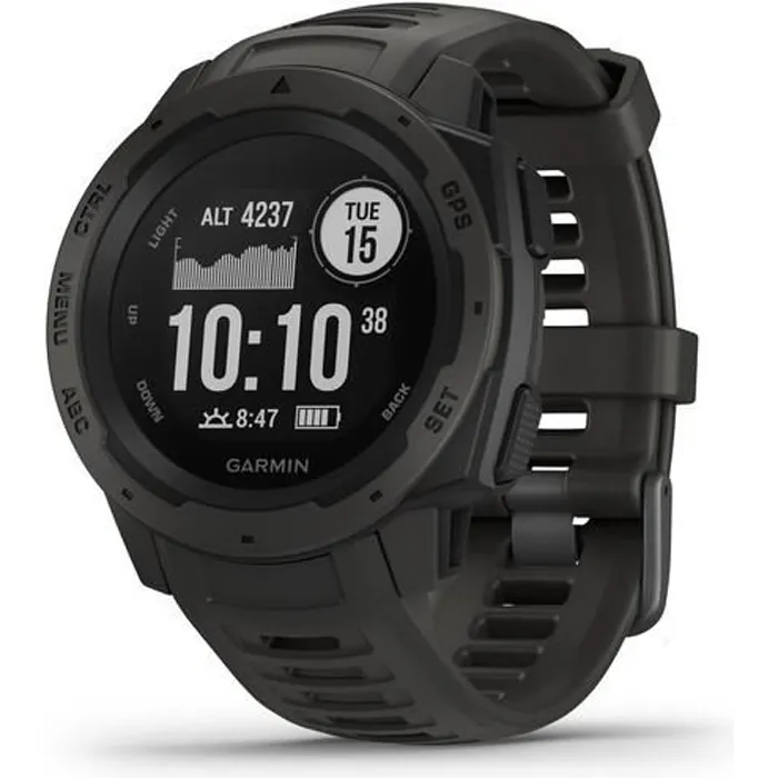 Garmin Instinct® - Montre GPS robuste - Graphite Gray Reconditionné - 160,55 € Garmin Instinct® - Montre GPS robuste - Graphite Gray Reconditionné Garmin reconditionné disponible sur Cdiscount Seconde Vie