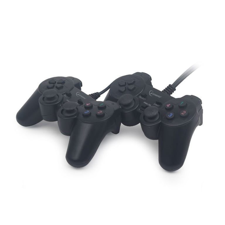Gembird JPD-UDV2-01 accessoire de jeux vidéo Noir USB 2.0 Manette de jeu Analogique/Numérique PC - Bon état Bon état Gembird reconditionné disponible sur Pixmania
