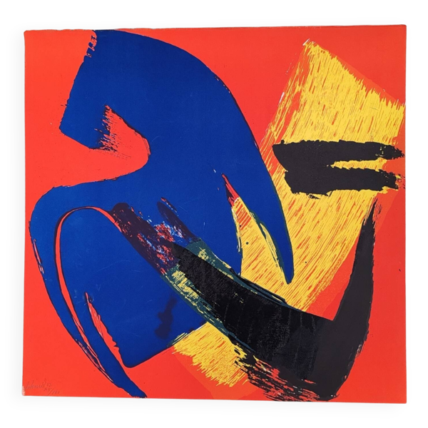 Gérard Schneider (1895-1986)Lithographie originale. Bon état reconditionné (offre indisponible)