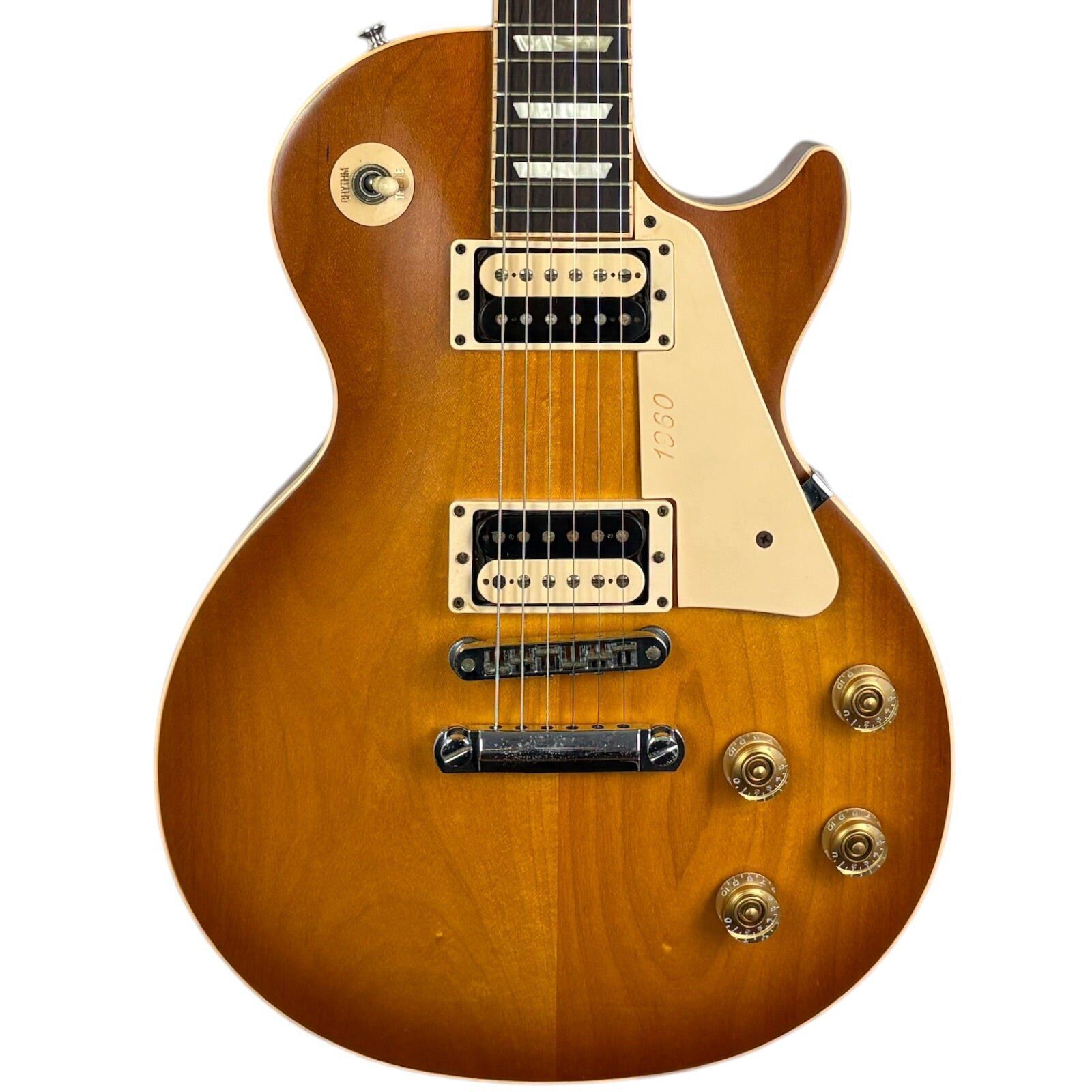 Gibson Les Paul Traditional 1960 2012 - Satin Honey Burst Satin Honey Burst Bon état Gibson reconditionné disponible sur Refurbed | Dero