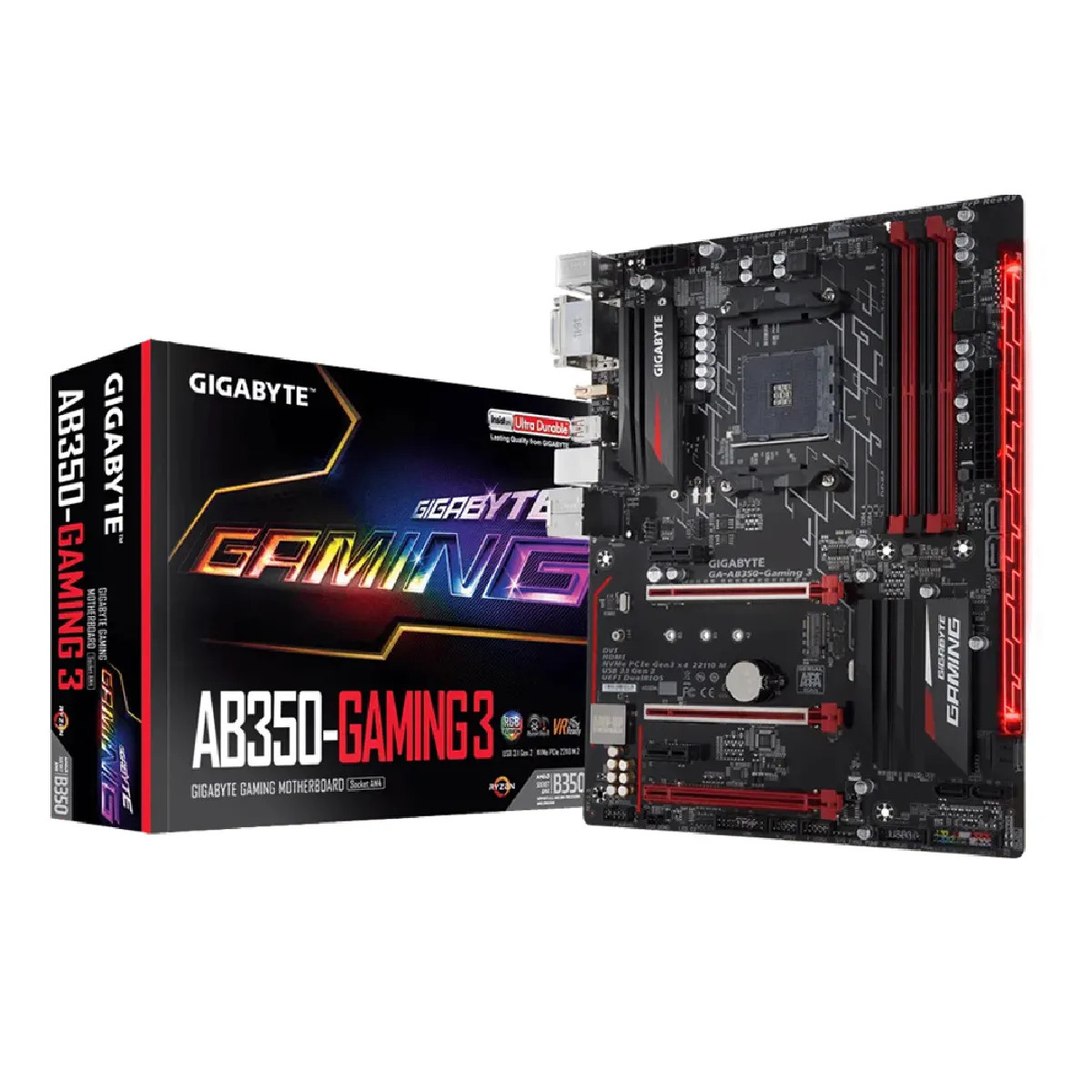GIGABYTE B350 GAMING 3 - ATX Reconditionné - 99,00 € GIGABYTE B350 GAMING 3 - ATX Reconditionné Gigabyte reconditionné disponible sur Rue du Commerce Seconde Vie