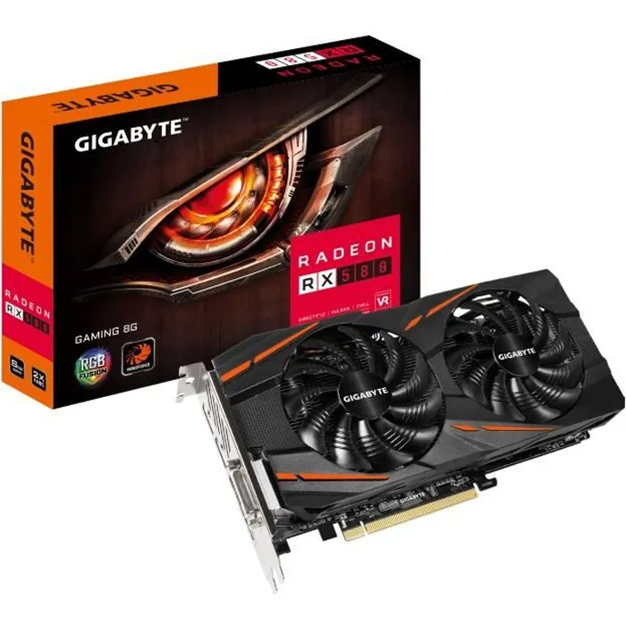 Gigabyte Carte graphique AORUS Radeon™ RX580 Gaming 8G - 8 Go - GDDR5 Reconditionné - 159,00 € Gigabyte Carte graphique AORUS Radeon™ RX580 Gaming 8G - 8 Go - GDDR5 Reconditionné Gigabyte reconditionné disponible sur Cdiscount Seconde Vie
