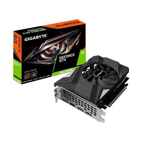 Gigabyte GeForce GTX 1660 SUPER MINI ITX OC 6G - OC Edition - carte graphique - GF GTX 1660 SUPER - 6 Go GDDR6 - PCIe 3.0 x16 - HDMI, 3 x DisplayPort État correct Gigabyte reconditionné disponible sur Fnac