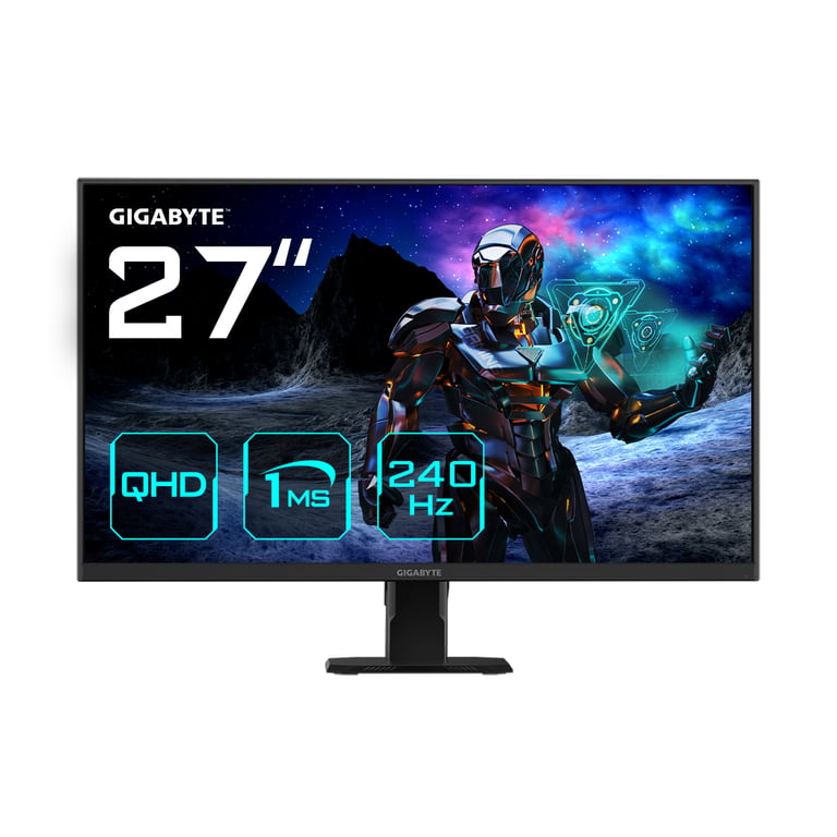GIGABYTE GS27Q X Moniteur de jeu 27 QHD - 2560 x 1440, 240Hz, 1ms, 250 cd/m², FreeSync Premium Pro, HDR Ready, HDMI 2.0, DisplayPort 1.4 - Excellent état Comme neuf Gigabyte reconditionné disponible sur Pixmania
