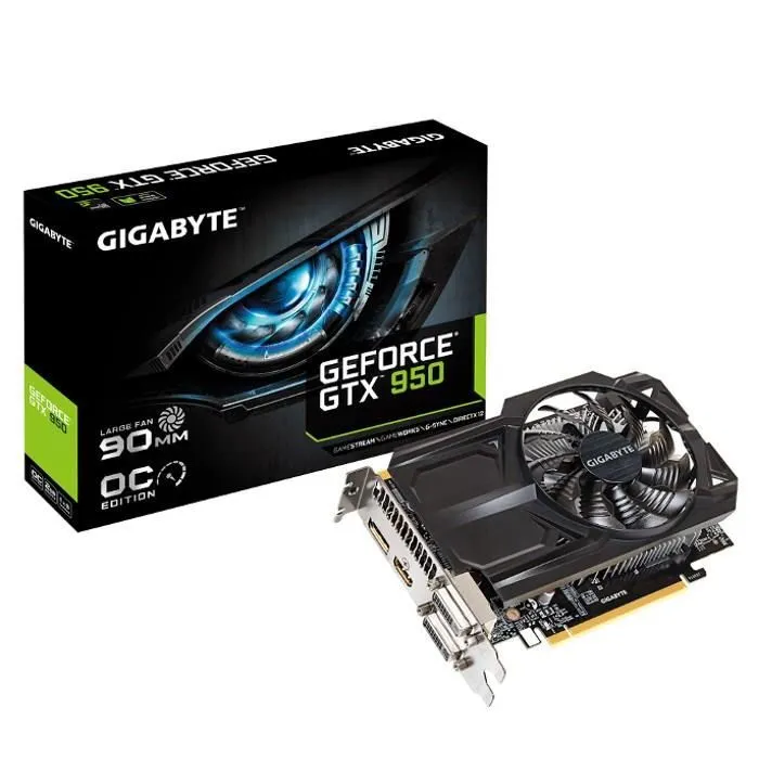 Gigabyte GTX 950 OC 2Go DDR5 Reconditionné Gigabyte reconditionné disponible sur Cdiscount Seconde Vie
