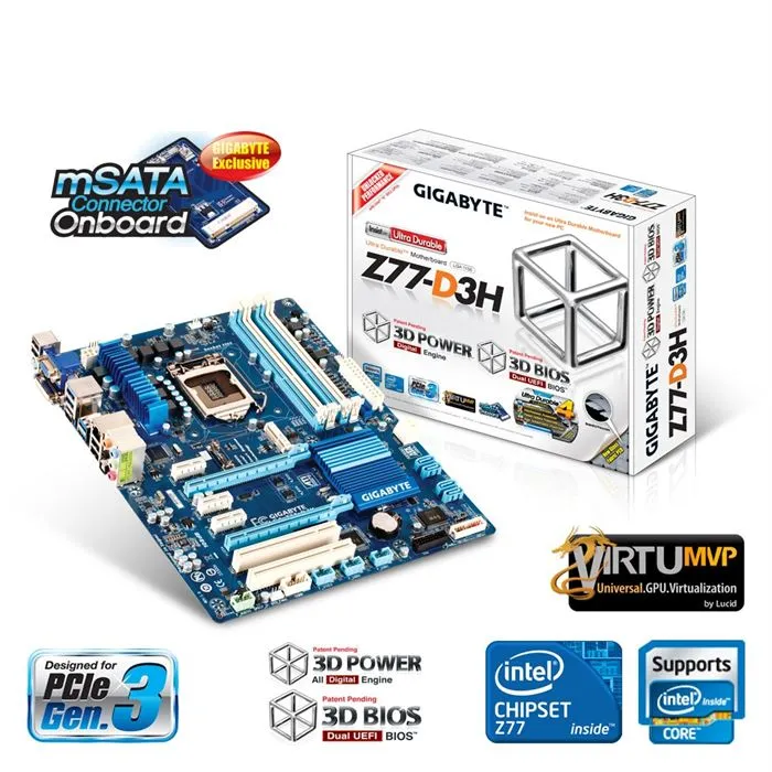 Gigabyte Z77-D3H Reconditionné Gigabyte reconditionné disponible sur Cdiscount Seconde Vie