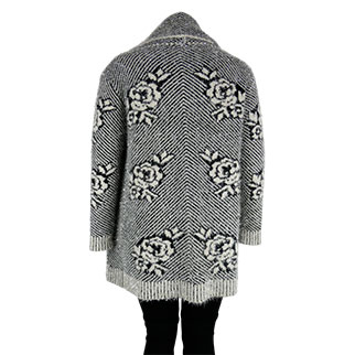 Voir photo 2 de Gilet écru imprimé - Femme - AFIBEL - Taille 46/48 Gilet écru imprimé - Femme - AFIBEL - Taille 46/48 Bon état reconditionné photo 2