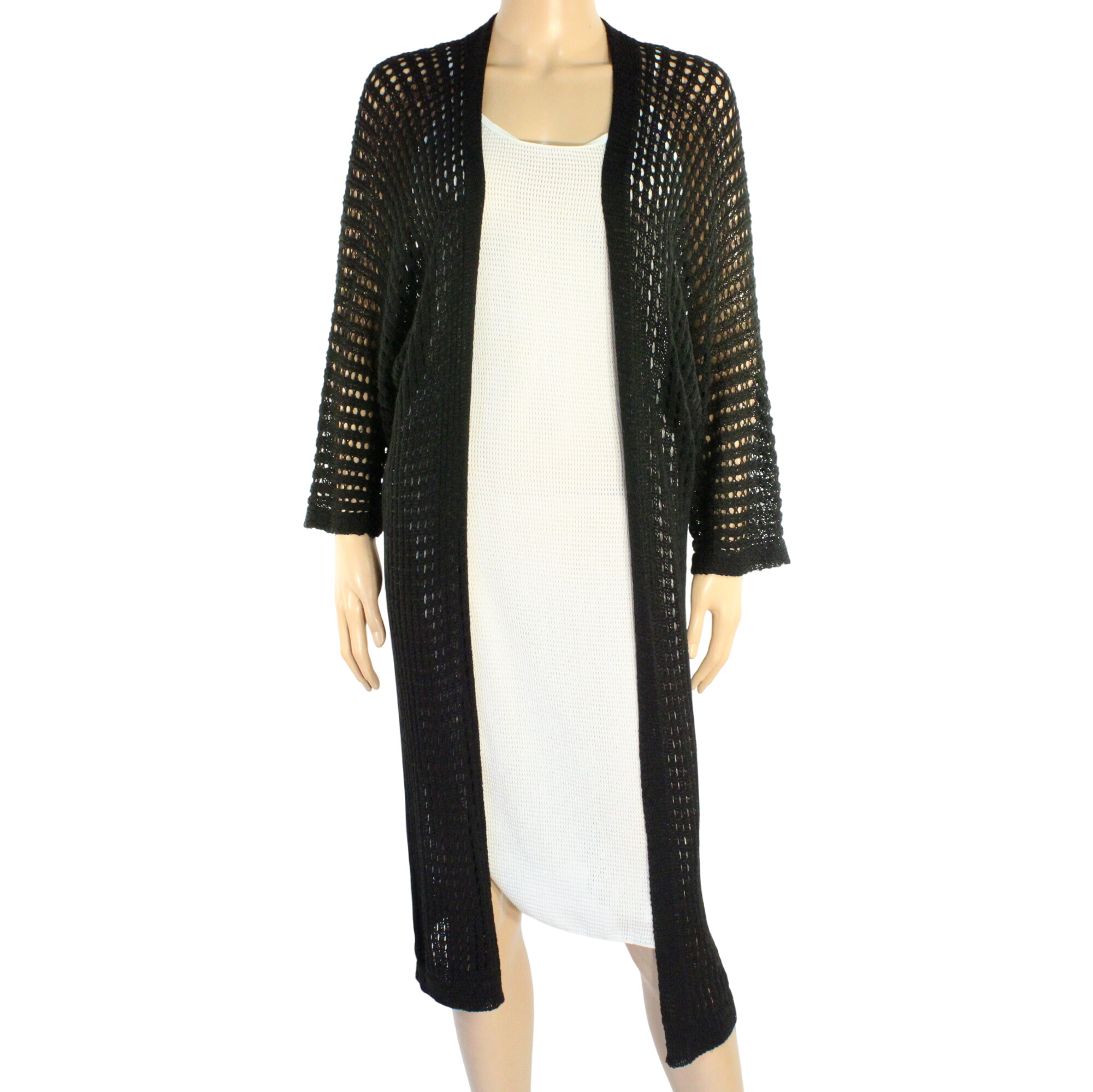 Acheter Gilet Long Femme Noire En Crochet Estimée Taille Unique Bon état - 11,50 € Gilet Long Femme Noire En Crochet Estimée Taille Unique Bon état reconditionné disponible sur Label Emmaüs