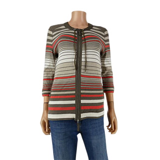 Gilet multicolore imprimé - Femme - Basler - Taille 40 Très bon état - 11,45 € Gilet multicolore imprimé - Femme - Basler - Taille 40 Très bon état reconditionné disponible sur Label Emmaüs