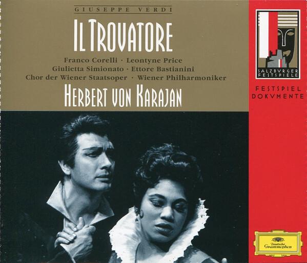 Giuseppe Verdi, Herbert von Karajan, Wiener Philharmoniker, Wiener Staatsopernchor, Franco Corelli, Leontyne Price, Giulietta Simionato, Ettore Bastianini - Il Trovatore Bon état - 11,12 € Giuseppe Verdi, Herbert von Karajan, Wiener Philharmoniker, Wiener Staatsopernchor, Franco Corelli, Leontyne Price, Giulietta Simionato, Ettore Bastianini - Il Trovatore Bon état reconditionné disponible sur Label Emmaüs